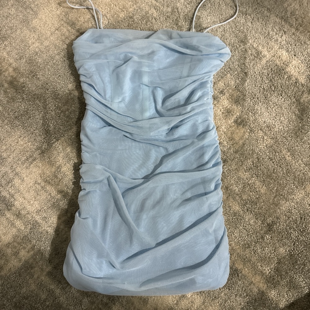 Princess Polly Blue Ruched Dress